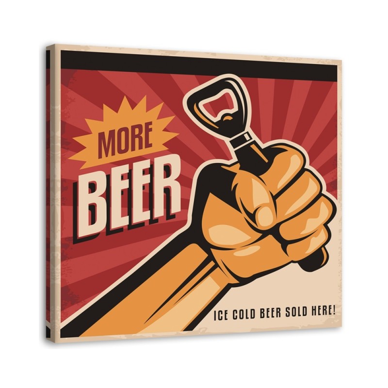More beer - Canvas prints for bar, garage | FEEBY