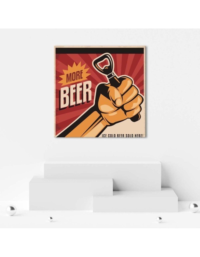 More beer - Canvas prints for bar, garage | FEEBY