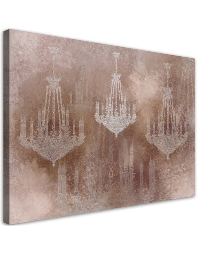 Vintage chandelier - Modern Canvas painting for living room | FEEBY