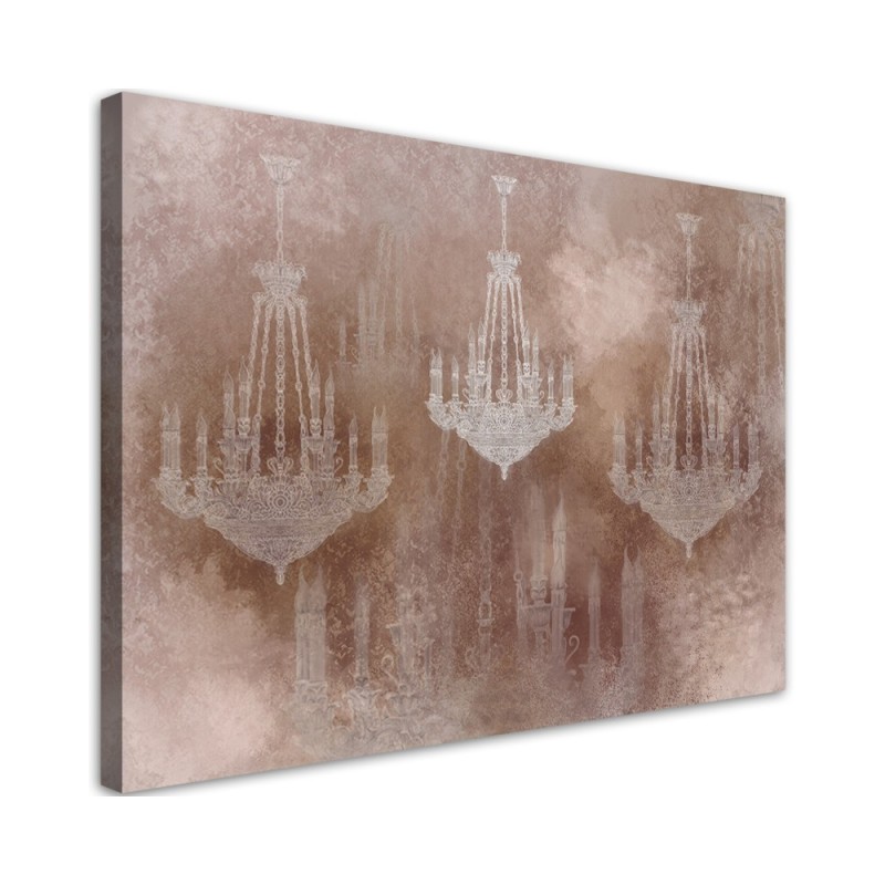 Vintage chandelier - Modern Canvas painting for living room | FEEBY