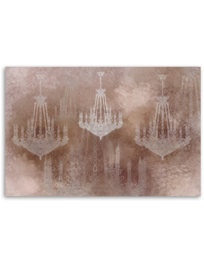 Vintage chandelier - Modern Canvas painting for living room | FEEBY