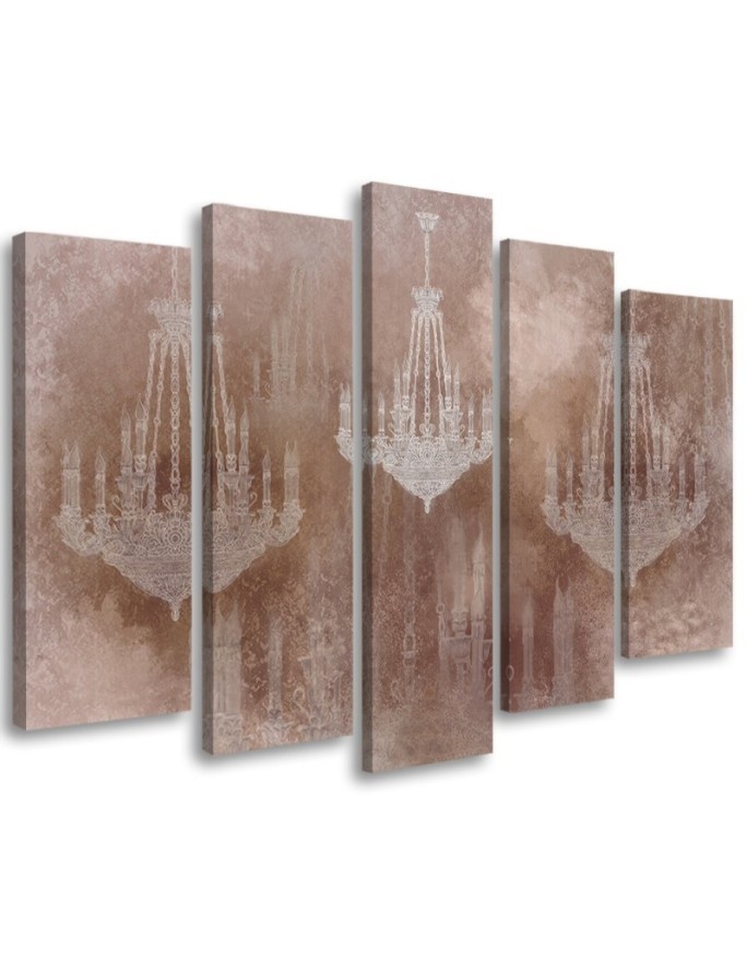 Chandeliers - Modern Canvas painting for the living room | FEEBY
