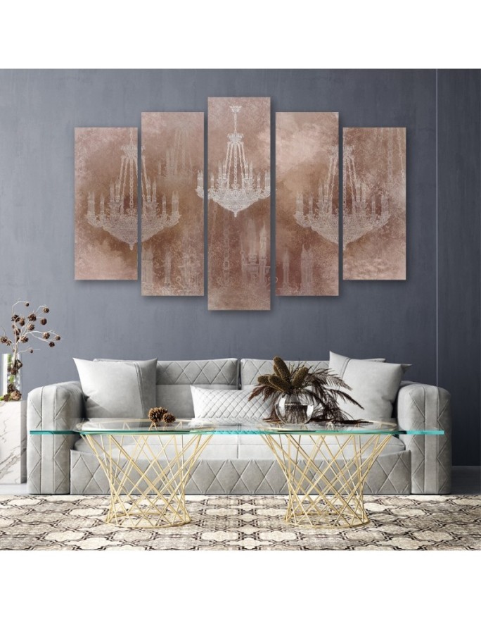 Chandeliers - Modern Canvas painting for the living room | FEEBY