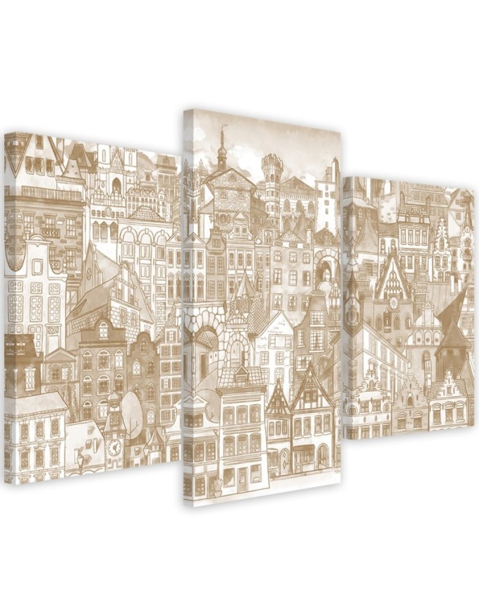 Canvas print Happy town