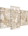 Merry city - Painting for children's room | FEEBY