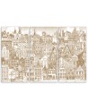 Merry city - Painting Canvas for a child's room | FEEBY