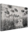 Birds in a pond - Modern Canvas painting for the bedroom | FEEBY