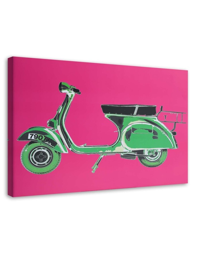 Canvas print Green scooter...
