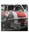 Canvas prints with cars - Mini Cooper auto flag UK | FEEBY