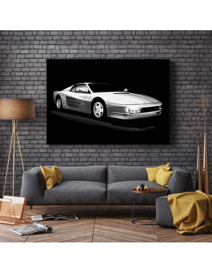 Automotive Canvas prints for the office - Ferrari Testarossa | FEEBY