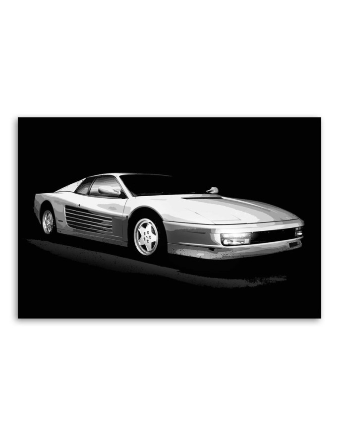 Automotive Canvas prints for the office - Ferrari Testarossa | FEEBY