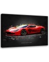 Canvas prints of cars for the office - Red Aston Martin | FEEBY