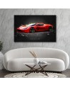 Canvas prints of cars for the office - Red Aston Martin | FEEBY