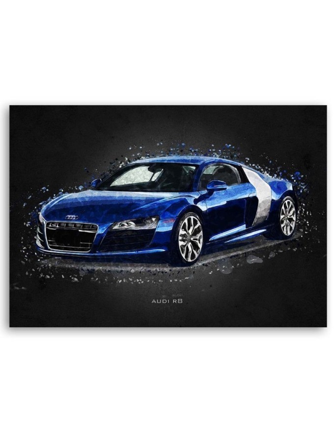 Canvas prints of cars for the office - Audi R8 | FEEBY