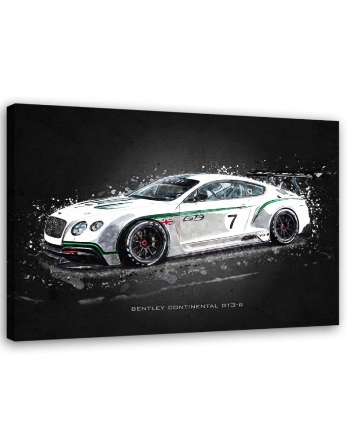 Canvas prints of cars - Bentley continental gt3r | FEEBY