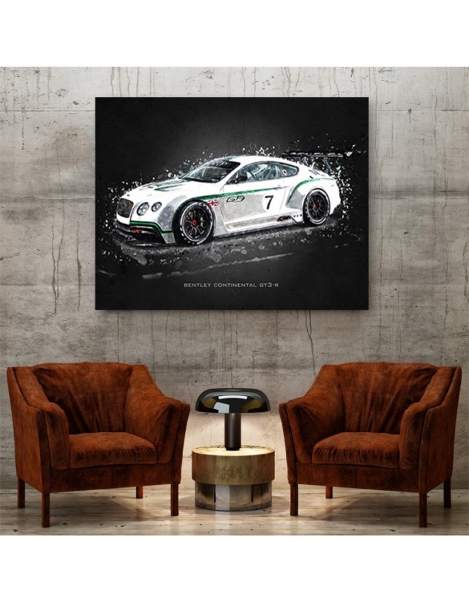 Canvas prints of cars - Bentley continental gt3r | FEEBY