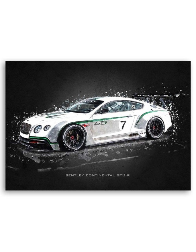Canvas prints of cars - Bentley continental gt3r | FEEBY