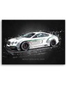Canvas prints of cars - Bentley continental gt3r | FEEBY