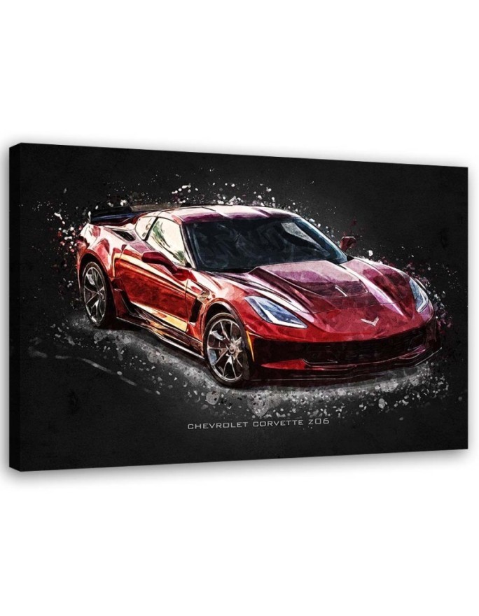 Car Canvas prints - Chevrolet Corvette Z06 | FEEBY