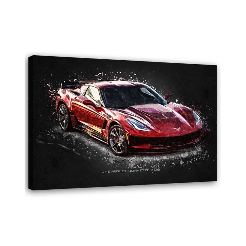 Car Canvas prints - Chevrolet Corvette Z06 | FEEBY