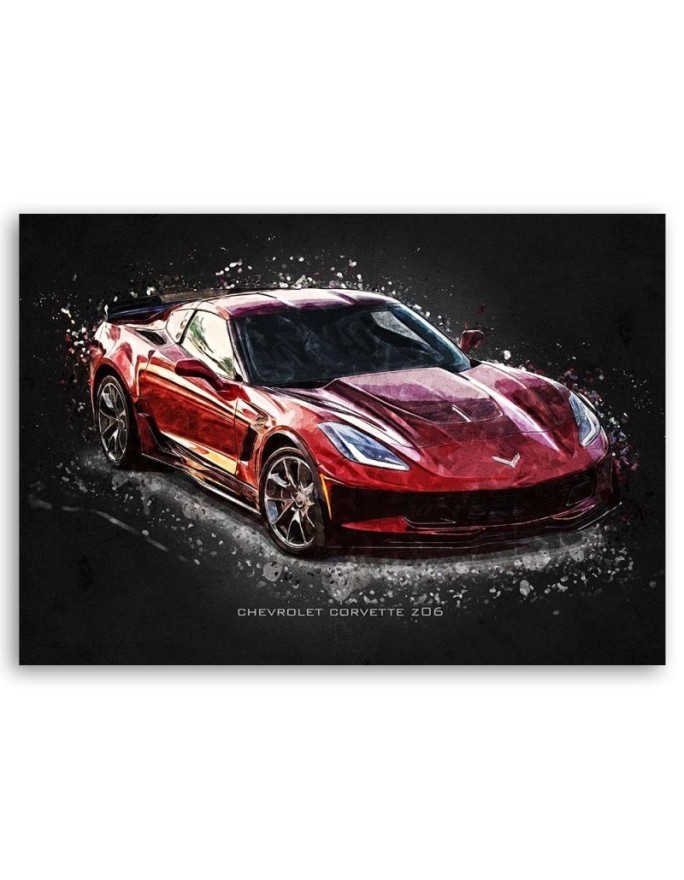 Car Canvas prints - Chevrolet Corvette Z06 | FEEBY
