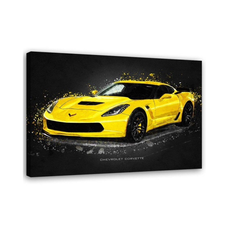 Automotive Canvas prints - Chevrolet corvette | FEEBY
