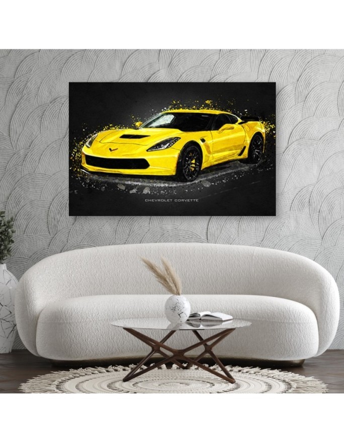 Automotive Canvas prints - Chevrolet corvette | FEEBY