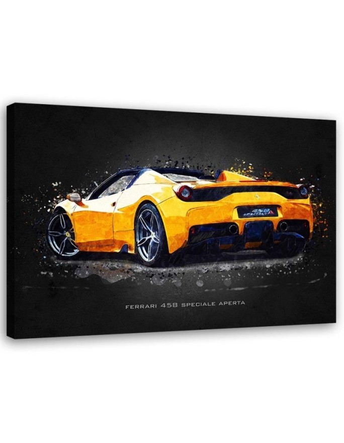 Canvas prints of cars for the office - Ferrari 458 Aperta | FEEBY