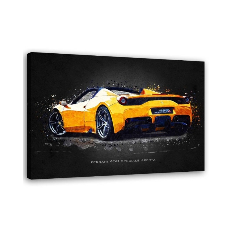 Canvas prints of cars for the office - Ferrari 458 Aperta | FEEBY