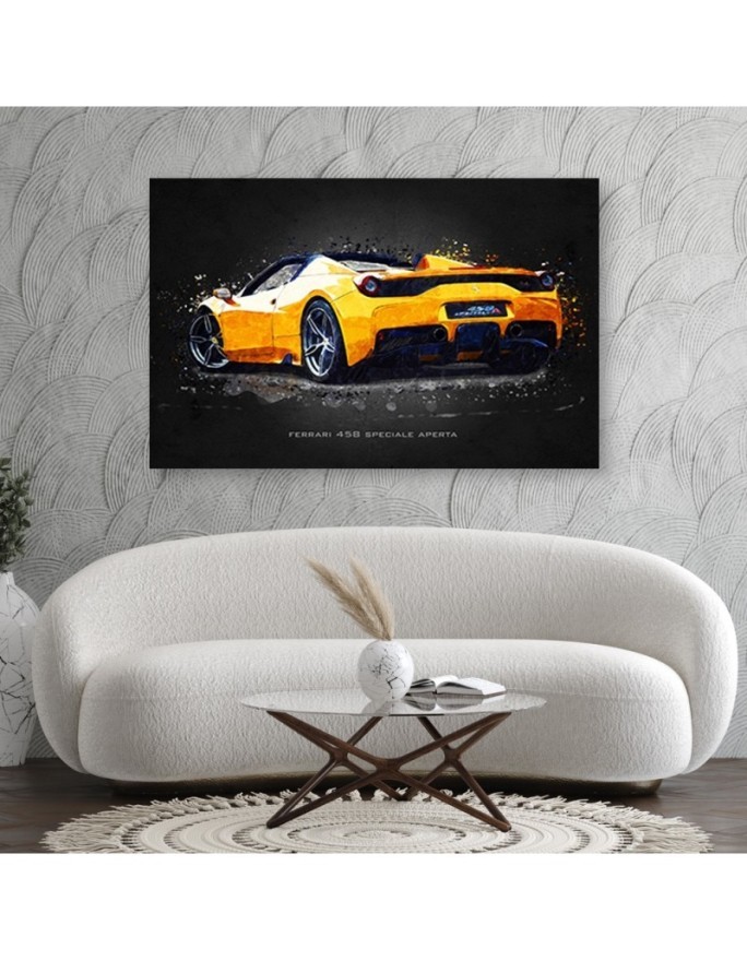 Canvas prints of cars for the office - Ferrari 458 Aperta | FEEBY