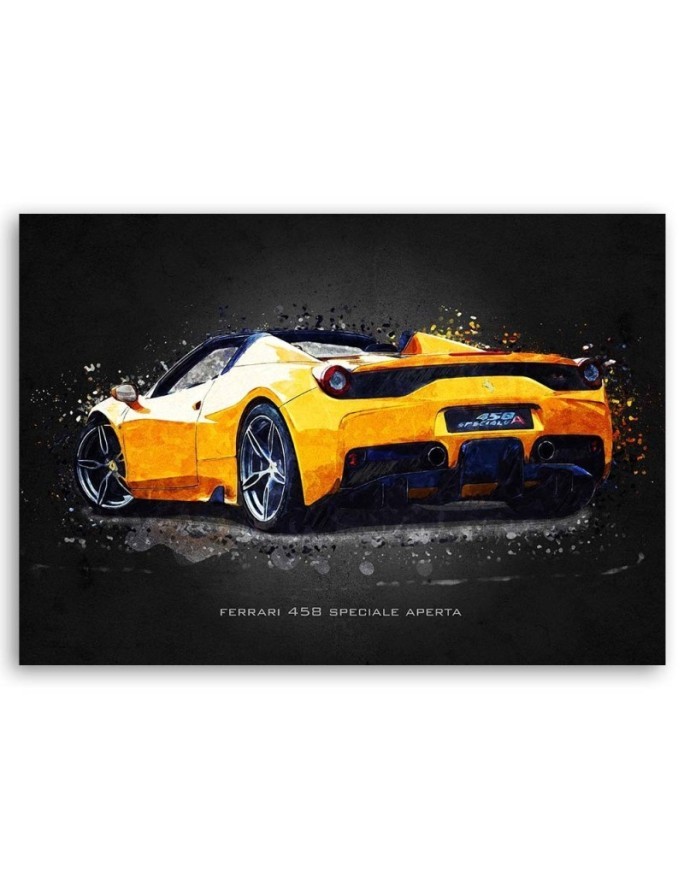 Canvas prints of cars for the office - Ferrari 458 Aperta | FEEBY