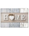 Decorative Canvas painting - Home inscription on wood background | FEEBY