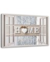 Canvas print - for bedroom View from the window Home inscription | FEEBY