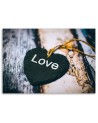 Wall art picture for living room - Heart with Love inscription | FEEBY