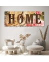 Wall Canvas painting for living room - Home retro inscription | FEEBY