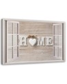 Wall art Canvas painting for living room - Home quote in window | FEEBY