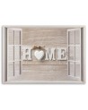 Wall art Canvas painting for living room - Home quote in window | FEEBY