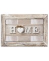 Home quote in light wood with frame - Canvas prints for bedroom | FEEBY