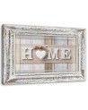 Home Quotes in pastels with a frame - Canvas prints for the bedroom | FEEBY