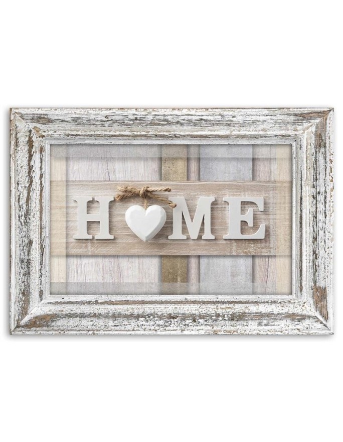 Home Quotes in pastels with a frame - Canvas prints for the bedroom | FEEBY