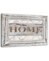 Home quotes in a rustic frame - Canvas prints for the bedroom | FEEBY