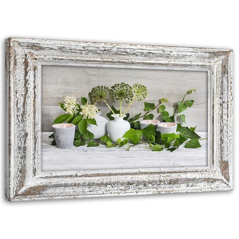 Still life in shabby chic style - Canvas print | FEEBY