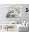 White vintage flower - Canvas print | FEEBY