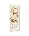 Yellow painted flowers - Canvas print for the living room | FEEBY