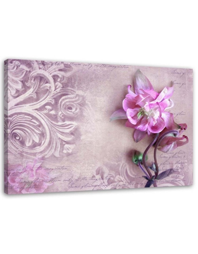 Flower and plant motif - Canvas print for the bedroom | FEEBY