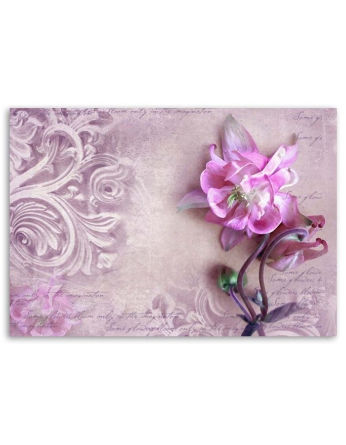 Flower and plant motif - Canvas print for the bedroom | FEEBY