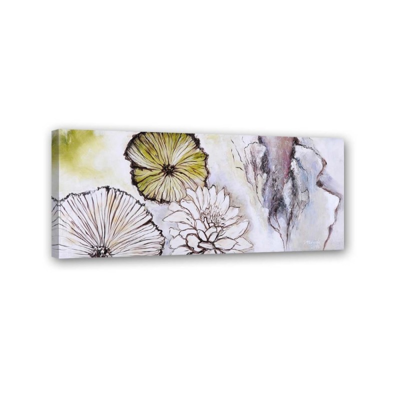 Panoramic of flowers - Canvas print for the bedroom. Buy now| | FEEBY