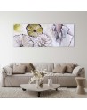 Panoramic of flowers - Canvas print for the bedroom. Buy now| | FEEBY
