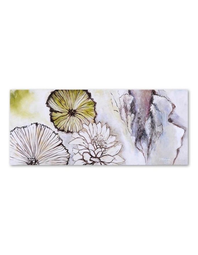 Panoramic of flowers - Canvas print for the bedroom. Buy now| | FEEBY