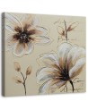 Painted flowers - Canvas print for the bedroom | FEEBY